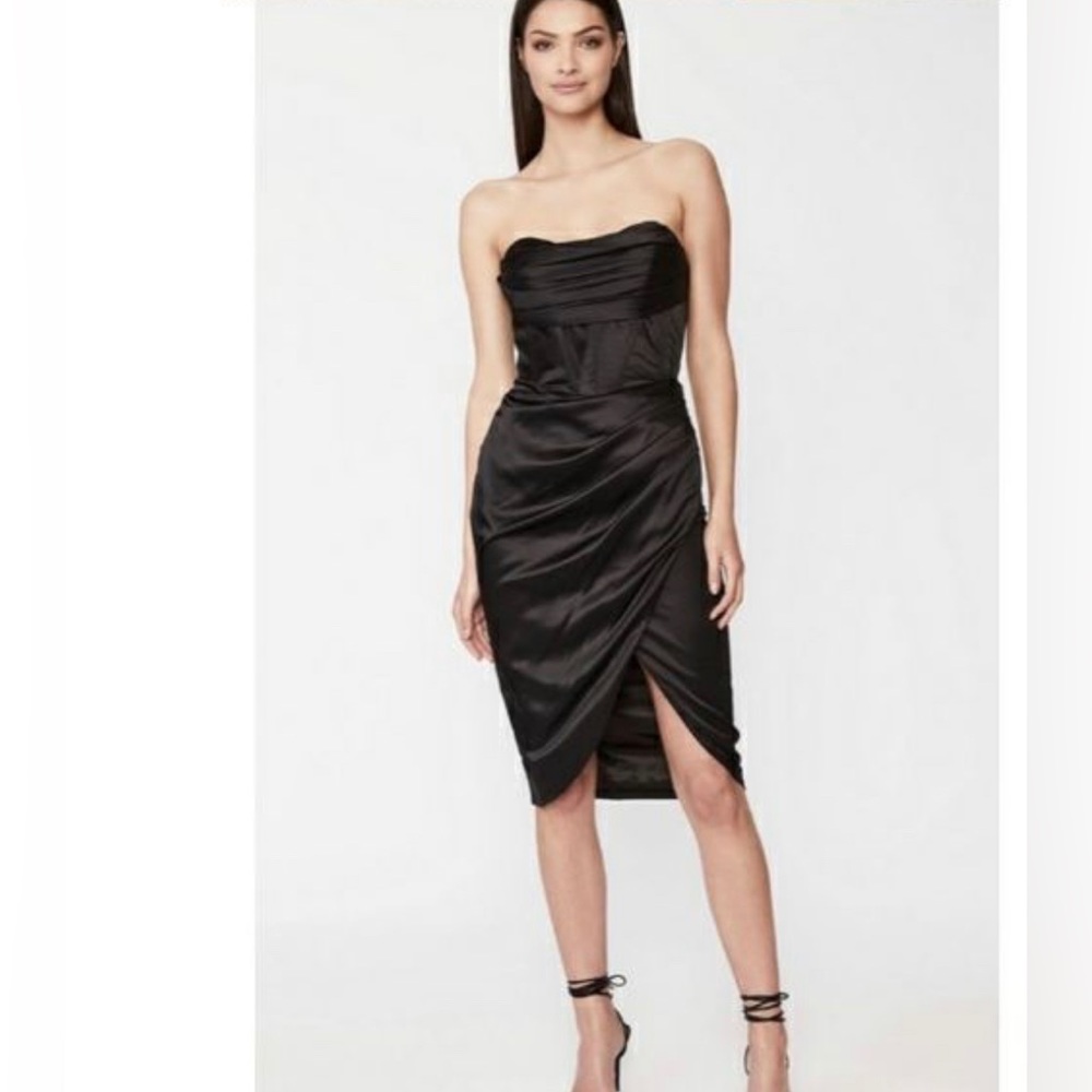 Black dress bardot small